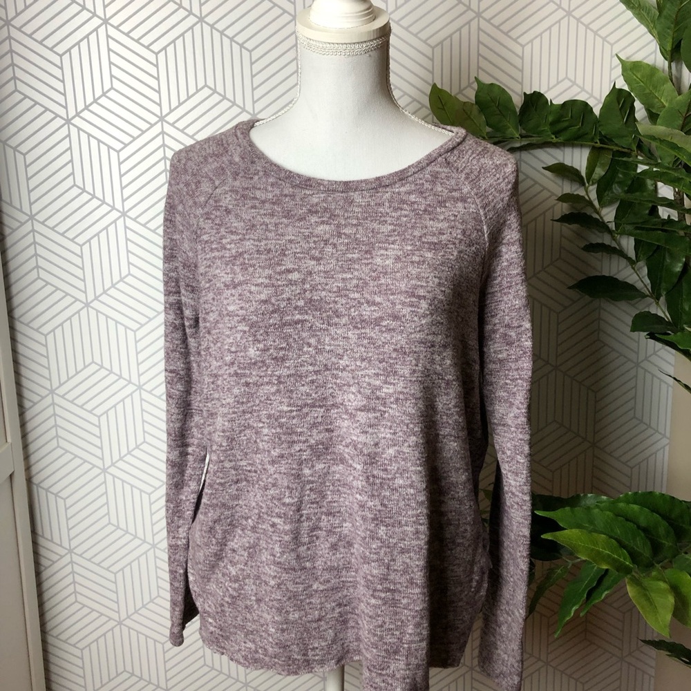 American Eagle Soft & Sexy Plush Purple Sweater